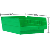 Akro-Mils 30150 Plastic Organizer and Storage Bins for Refrigerator, Kitchen, Cabinet, or Pantry Organization, 12-Inch x 8-Inch