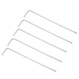 uxcell 3/32 Ball End Hex Key Wrench, L Shaped Long Arm 40Cr Repairing Tool, SAE 5 Pcs