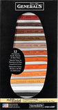 General Pencil 94012ABP Multi Pastel Compressed Chalk Sticks, 12Pack