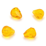 24pcs Adabele Austrian 12mm Faceted Teardrop Crystal Beads Light Topaz Yellow Compatible with 5500 Swarovski Crystals Preciosa