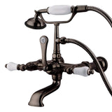 Kingston Brass CC543T5 Vintage Clawfoot Tub Faucet, 7-Inch Adjustable Center, Oil Rubbed Bronze