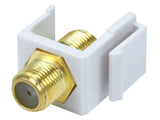 Keystone Jack Modular F Type (White)
