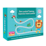 Lemonzza Reusable Alphabet & Number Tracing Practice Copybook Kit with Magic Pen | Preschool Handwriting & Pen Control Workbook