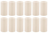 Creative Hobbies 1 3/4 Inch Tall Cream Plastic Candle Covers Sleeves Chandelier Socket Covers Slip Over E12 Candelabra Base So
