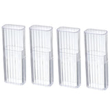 JIEDALIN 4 Pcs Cotton Swab Holder for Travel Mini Travel Swab Case Cotton Swab Box for Makeup Sponge Cotton Swabs Hair Ties Flos