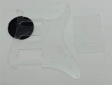 Dopro Clear Guitar HSS Pickguard and Tremolo Trem Cover Back Plate fits Yamaha PACIFICA Guitar Transparent