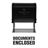Documents Enclosed Self Inking Rubber Stamp (Black Ink) XLarge