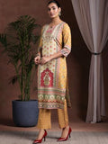 Libas Women'S Poly Crepe Kurta Set (36945 Mustard S