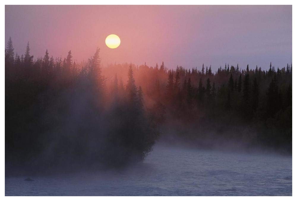 Sunrise Over Kasilof River, Kasilof, Alaska-Paper Art-62,,X42,,