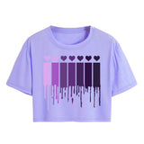 Toplot Heart Printed Round Neck Crop Top For Women (Small-Heart-Top-5203-Purple-M),Purple,,B0DCTQ21R9