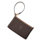 Pudinbag Women's Zipper Phone Wristlet Beach Pouch - Water Resistant Silicone, Semi-transparent, Vegan (Black)
