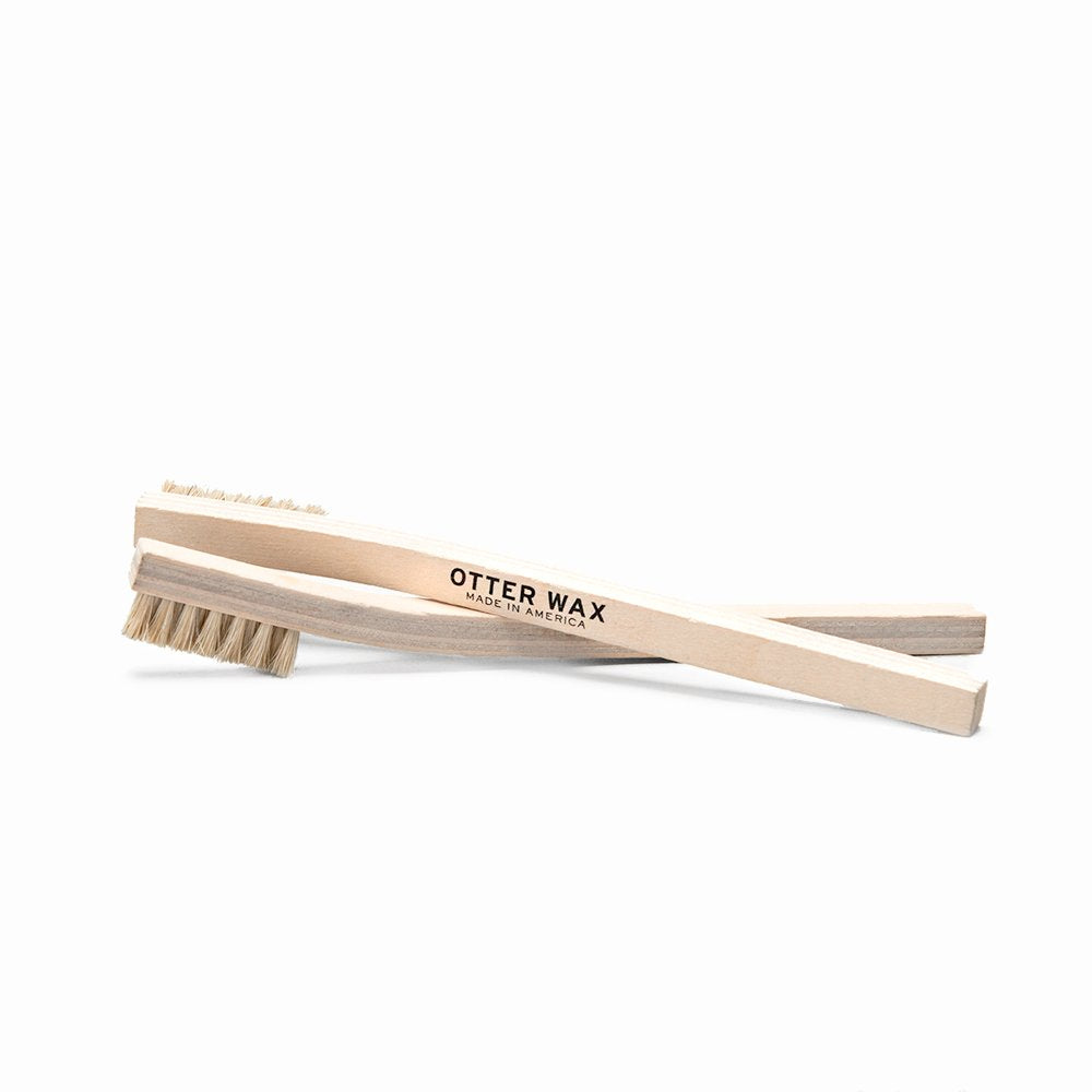 Otter Wax Leather Cleaning Brush Set | Made in USA