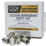 C&D Valve # CD2290-1/4 Locking Safety Cap, Pack of (50)