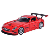 Motormax Mercedes SLS AMG GT3 Silver 1/24 Diecast Car Model