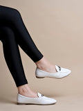 Shoetopia Pointed Toe Flat White Belly For Women & Girls /Eu38,White,5,B0F9FNNN4F