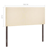 CasaFoyer Region Linen Fabric Upholstered King Headboard | Luxurious & Serene Upgrade for Your Bed
