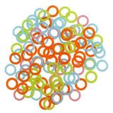 ATORSE 4x100pcs Plastic DIY Crochet Ring Circle Hook Tool for Handbag Car Seat 1.2cm