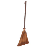 Retro Asian Straw Broom Small Natural Flower Grass Whisk for Kid Sweeping Cleaning Home Kitchen Bedroom 6.2(W) .1(L) inch