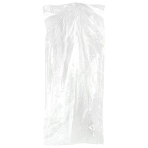 100 Pack Garment Bag Transparent Clothing Dust Cover Storage Bag Suitable for Wedding Dresses Long Skirts Windbreakers Down Jack