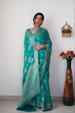 Shiv Textiles Ready To Wear Sarees For Women Elegant Saree Gown | Premium Ready To Wear Saree For Women | Formal & Stylish Attire For Special Occasions.(St-R-Kp-5041-Rama)