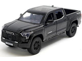 2023 Tundra TRD 4x4 Pickup Truck Black with Sunroof and Wheel Rack 1/24 Diecast Model Car H08555RBK