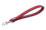 Vanenjoy Genuine Leather Keychain Wristlet Keychain Strap For Wallet Purse Clutch Cellphone Wristlet Key(RedSilver Metal)
