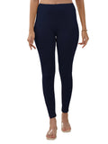 Lyra Women Solid Premium Cotton Ankle Length Leggings | Mid-Waist | Fashionwear