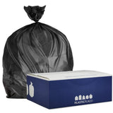Plasticplace 1216 Gallon Trash Bags 1.0 Mil Black Tall Garbage Can Liners 24 x 31250 Count (Pack of 1)