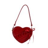 Merishopp Heart Shape Satchel Gift Novelty Shoulder Purse For Party Vacation Commuting