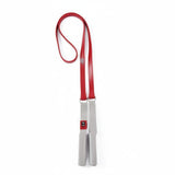 MERISHOPP Latex Rubber Stretching Resistance Strap Reinforced Elastic Stretch Strap Hand Grips Exercise Gear, Red 20LB