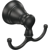 Moen Y2603bl Banbury Double Robe Hook, Matte Black