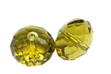 24pcs Adabele Austrian 6mm Faceted Rondelle Crystal Beads Khaki Green Compatible with Swarovski Crystals Preciosa