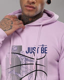 ADRO Basketball Design Hoodie for Men 320 GSM Soft Cotton Hoodies Long Lasting Printed Hoodie | Mens Hoodies | Sweatshirt for Men|H24-BCL-PU-L Lavender,Lavender
