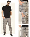 Toplot Men'S Regular Casual Pants (Chex-Trouser-5208-Grey-34_Grey,Grey,34,B0DJKTLQ9P