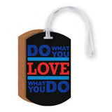 Gingercrush Do What You Love Luggage Tag Customized Luggage Tag | Bag Tag | School Bag Name Tag | Travel In Style Personalize W