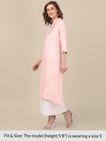 Rangita Peach Rayon Calf Length Embroidered A-Line Kurti For Women | Kurta For Women_3Xl