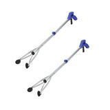 [New Version] 2 Pack Foldable Reacher Grabber Tool, Long 32 Foldable Extender Gripper Tool, Suction Cups for Precise Work, Claw 