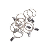 40pcs 38mm Curtain Loop Clasp Stainless Steel Curtain Hanging Open Ring Clips Hook