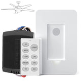 Nexete Universal Ceiling Fan Remote Control Kit,Wireless Wall Mounted Remote Control Switch & Receiver Replacement for Hunter We
