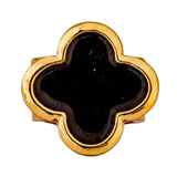 charMED Custom Stethoscope Charms - 3-D Onyx Black Clover Charm - Gifts for Nurses, Doctors, Veterinarians, Technicians, Surgeon