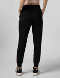 Fyltr Women'S Asymmetric Colourblock Joggers With Elasticated Waistband & Contrast Drawcord,Every Ebony,Every Ebony,34