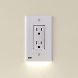 SnapPower 6 Pack GuideLight 2 for Outlets [for Standard Decor, Not GFCI outlets] Night Light Electrical Outlet Wall Plate wi