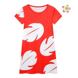 Dressy Daisy Hawaiian Red Muumuu Fancy Dress Up Halloween Costume Birthday Summer Party Outfit for Infant Girls Size 18 to 24 Mo