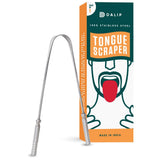 Dalip Tongue Scraper For Adults Stainless Steel Tongue Cleaner For Fresh Breath With NonSlip Handles Metal Tongue Scraper F