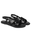 Shoetopia Women'S Snd-190 Flat Sandal-4 Kids Uk (Snd-190-Black)-Eu37,Black,4,B0D2RP311C