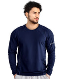 Noble Monk Mens Polyester Crew Neck Regular Fit Gym T-Shirt, navy, S