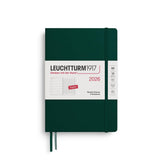 LEUCHTTURM1917 - Weekly Planner & Notebook 2026, Hardcover, Medium (A5), Ruled, Forest Green (Jan 1 - Dec 31, 2026)