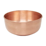 CHAKRADHARI 99.9% Pure Copper Rooted Bowl 280ml | Traditional Handmade Copper Katori for Bhog, Pooja & Kitchen Use
