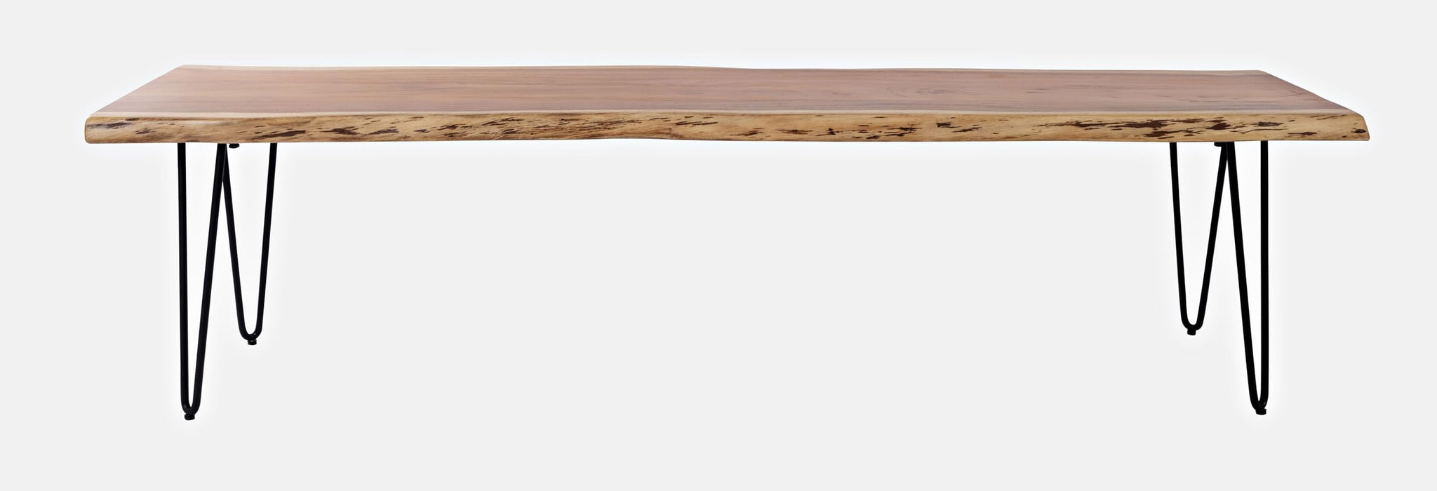Jofran Nature'S Edge Solid Wood Modern Live Edge Bench For Dining Room Or Bedroom, Natural, 70