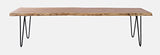 Jofran Nature'S Edge Solid Wood Modern Live Edge Bench For Dining Room Or Bedroom, Natural, 70